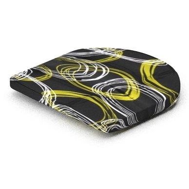 Zitkussen Hartman Spirals Black Rond (46 x 45 cm)