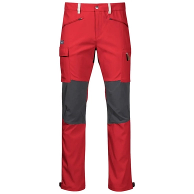 Trousers Bergans Men Nordmarka Hybrid Red Sand Solid Dk Grey