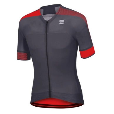Maillot de Cyclisme Sportful Men Bodyfit Pro Evo Jersey Anthracite Red