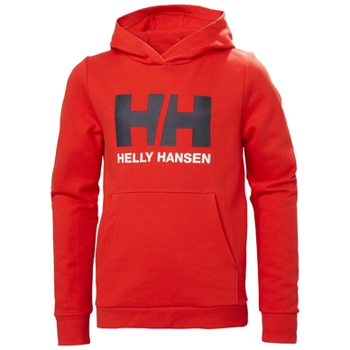 Pullover Helly Hansen Logo Hoodie 2.0 Alert Red Kinder