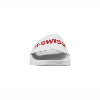 K Swiss K-Slide White Fiery Red
