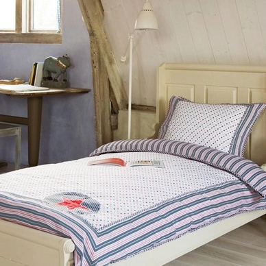 Bettwäsche Room Seven Bailey Blau Perkal