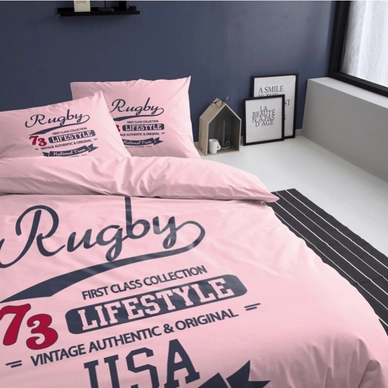 Dekbedovertrek Damai Rugby Pink Katoen