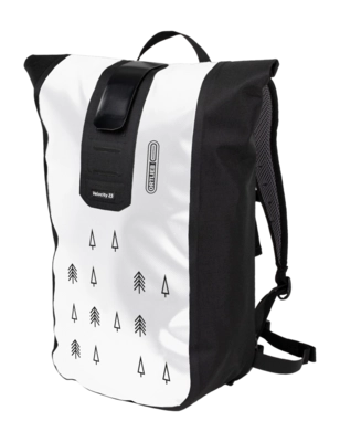Rugzak Ortlieb Unisex Velocity Design Trees 23L White Black