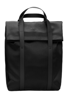 Rugzak RAINS Unisex 2 Way Tote Backpack Black Grain 25