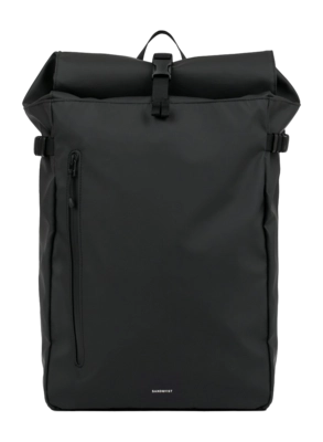 Rugzak Sandqvist Stream Slim Rolltop Black L