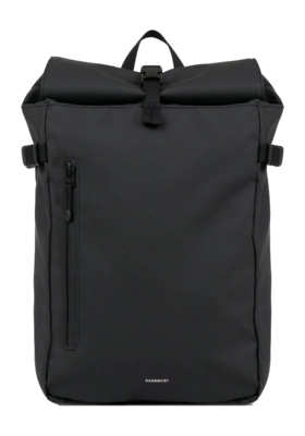 Rugzak Sandqvist Stream Slim Rolltop Black M