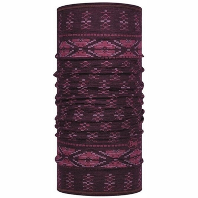 Nekwarmer Buff Lightweight Merino Wool Frieze Deep Purple