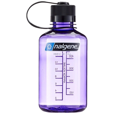 Water Bottle Nalgene Narrow Mouth 500 ml Purple Black Cap