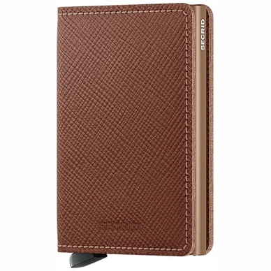 Portemonnaie Secrid Slimwallet Saffiano Caramel