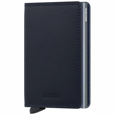 Portemonnaie Secrid Slimwallet Saffiano Navy