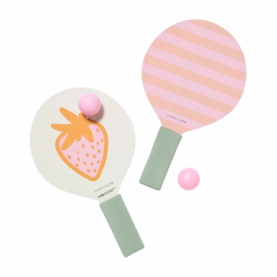 Strandtennis-Set Sunnylife Kids Sea Seeker version Strawberry
