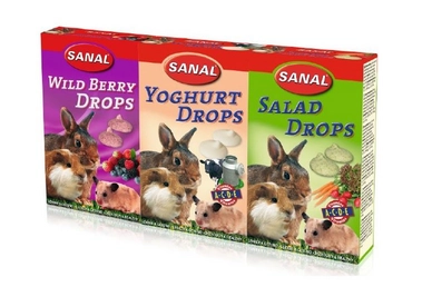 Knaagdierensnacks Sanal 3-Pack Drops