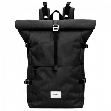Backpack Sandqvist Bernt Black With Black Leather