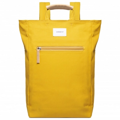 Rucksack Sandqvist Tony Yellow With Natural Leather