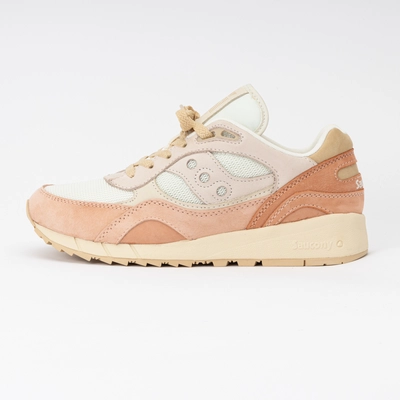 Baskets Saucony Femme Shadow 6000 Off White/Peach