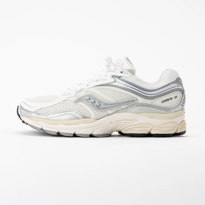 Saucony Unisex Progrid Omni 9 White/Silver