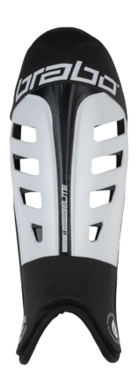 Scheenbeschermer Brabo Elite Shinguard White/Black - M