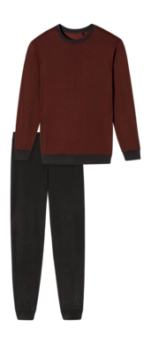 Pyjama Schiesser Men 180252 Terracotta Brown