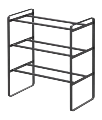 Yamazaki Schoenenrek Uitschuifbaar - Frame - 3 niveaus - Zwart