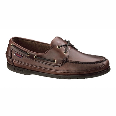 Slipper Sebago Schooner Leder Dunkelbraun