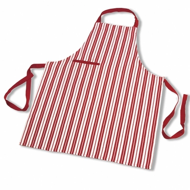 Schort KOOK Streep Rood