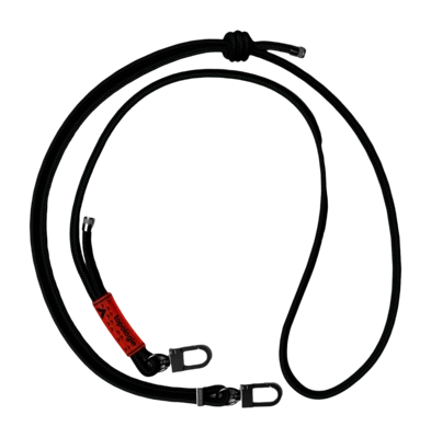 Schouderband Topologie Wares Straps 6.0mm Rope Strap Black Solid