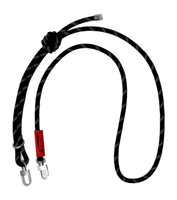 Schouderband Topologie Wares Straps 8.0mm Rope Strap Black Reflective