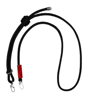 Schouderband Topologie Wares Straps 8.0mm Rope Strap Flash Black