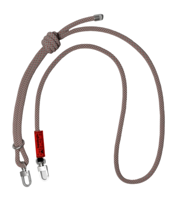 Schouderband Topologie Wares Straps 8.0mm Rope Strap Grey / Red / Blue Lattice