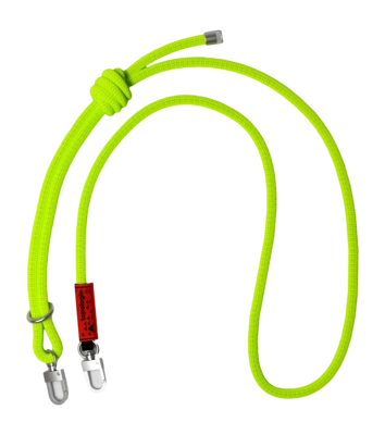Schouderband Topologie Wares Straps 8.0mm Rope Strap Neon Yellow Solid
