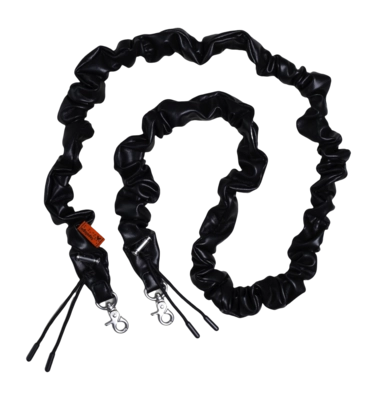 Schouderband Topologie Wares Straps Bungee Strap Black Synthetic Leather