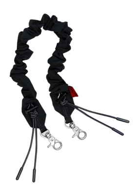Schouderband Topologie Wares Straps Bungee Wrist Strap Black Tech Sateen