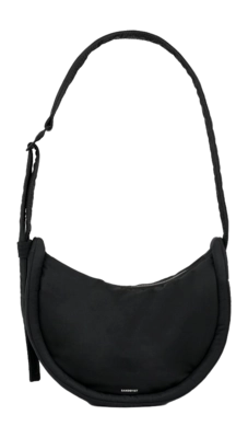 Schoudertas Sandqvist Curve Crossbody Round Black S