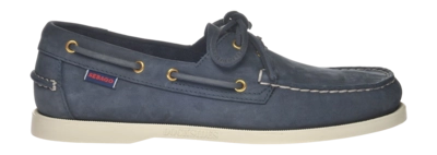 Sebago Men Docksides Portland Nubuck Blue Universe | De Schoenenfabriek