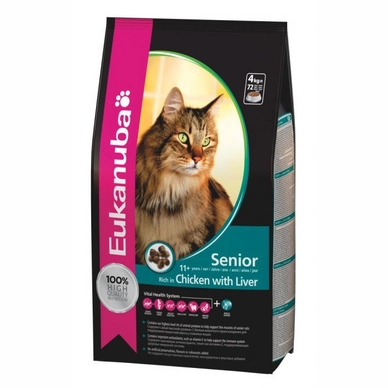 Kattenbrokken Eukanuba Senior Kip & Lever