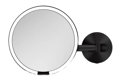 Sensorspiegel Simplehuman Wandbevestiging Netstroom 5x Vergroting Matzwart