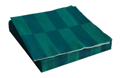 Servet HAY Pattern Napkins Dinner Green And Dark Green (Set van 20)