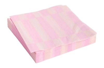 Servet HAY Pattern Napkins Lunch Light Pink And Rose (Set van 20)