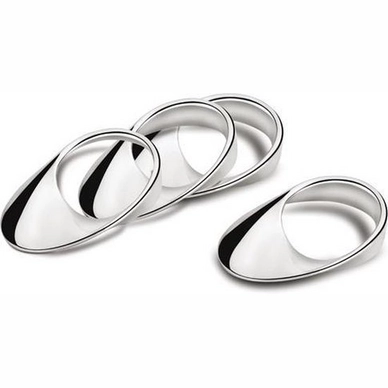 Servetband Zilverstad Twist (4-Delig)
