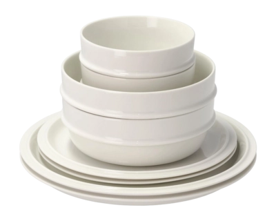 Crockery Set Zone Denmark Eau Off White Porcelain (Set of 8)
