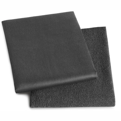 Combiset DDDDD Logo Anthracite 2 Keukendoeken + 2 Theedoeken