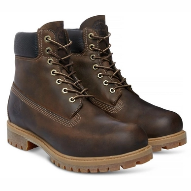 timberland brown burnished full grain