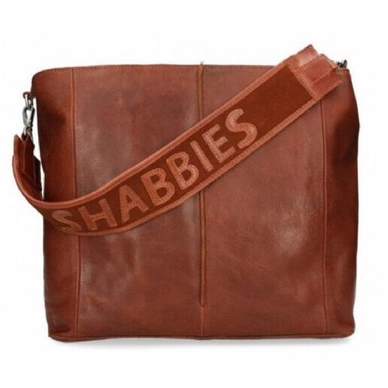 Shoulderbag Shabbies Amsterdam SHB0372 Grain Leather Cognac