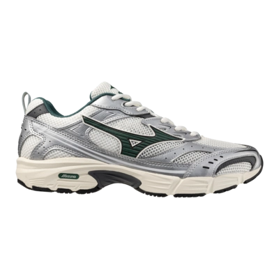 Mizuno Unisex MXR Snow White/Bistro Green/Silver