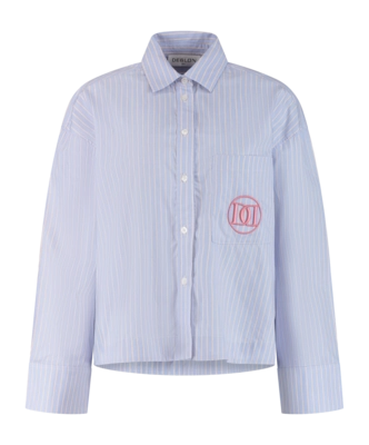 Shirt Deblon Women Morgan Striped Navy Off White Powder Pink