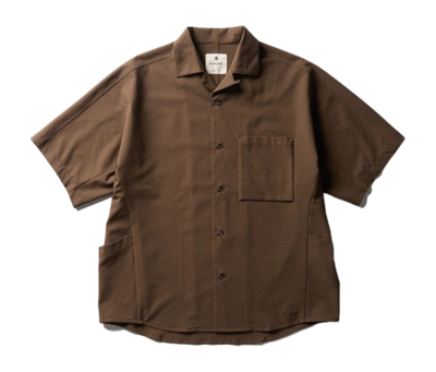 Shirt Snow Peak Unisex Airo Short Sleeve Brown | Sneaker District COM