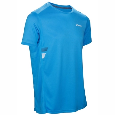 T-shirt de Tennis Babolat Core Flag Club Tee Boy Drive Blue