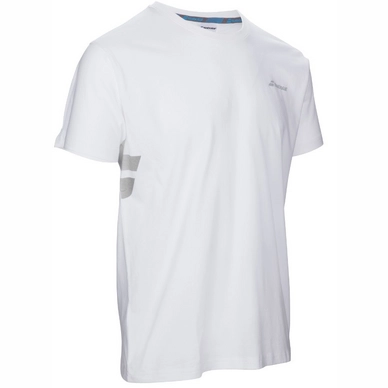 Tennisshirt Babolat Core Babolat Tee Men White