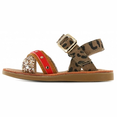 Sandaal Shoesme Girls Verstelbare Bandjes Leopard Red